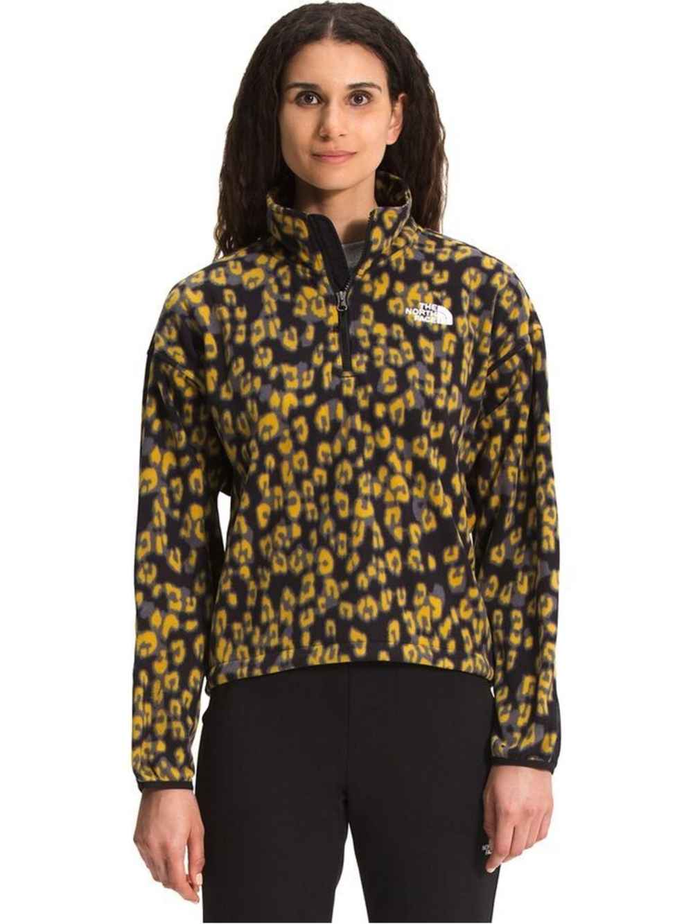 The North Face Leopard Print Fleece Pullover Women’s Small